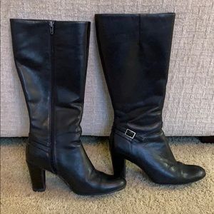 Naturalizer black Leather Boots. Size 7.5